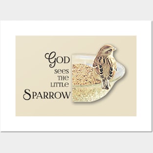 God Sees The Little Sparrow Posters and Art